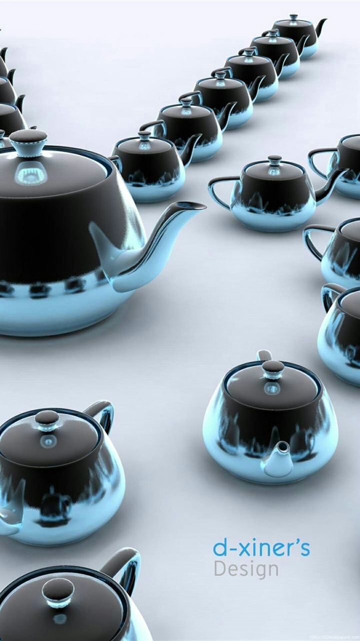 blue teapot
