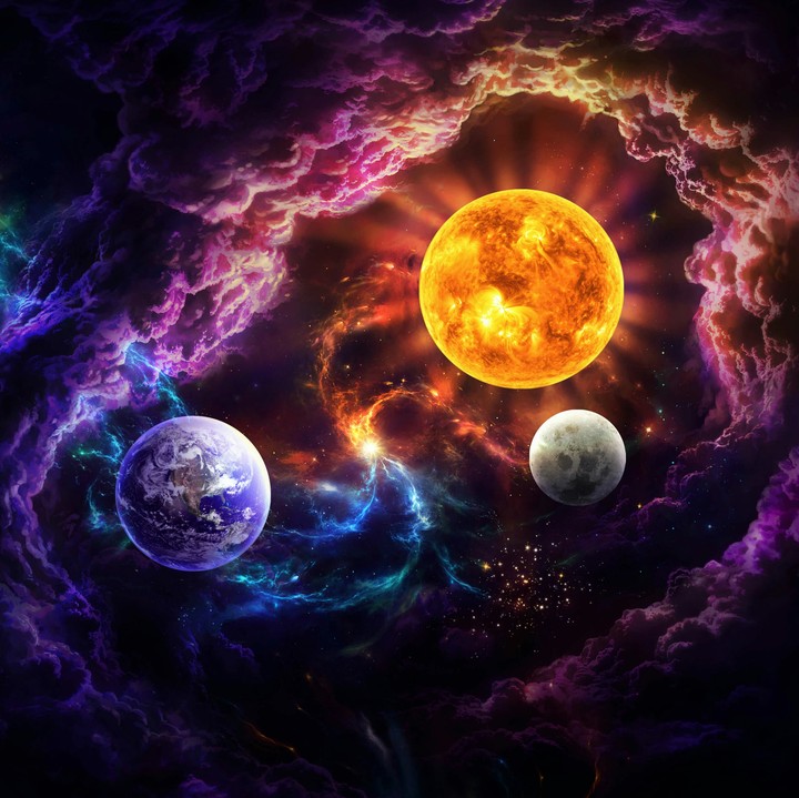 universe planets Earth sun Mon sattelite star