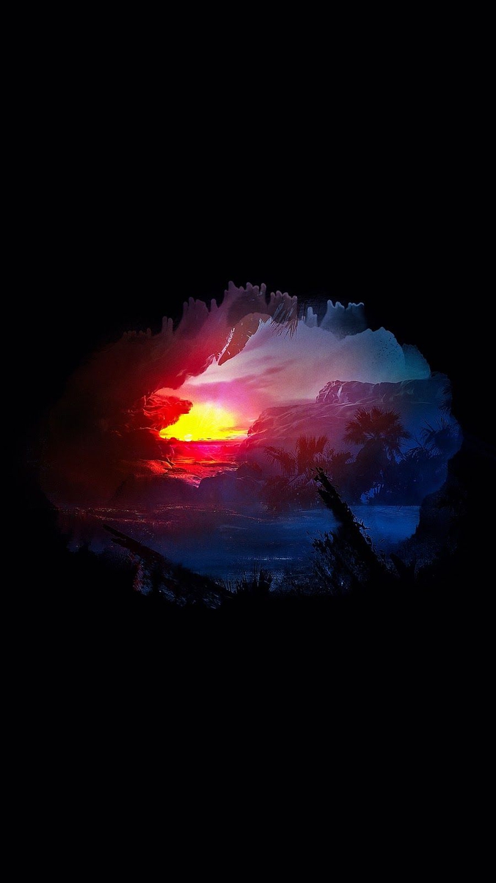 black wallpaper