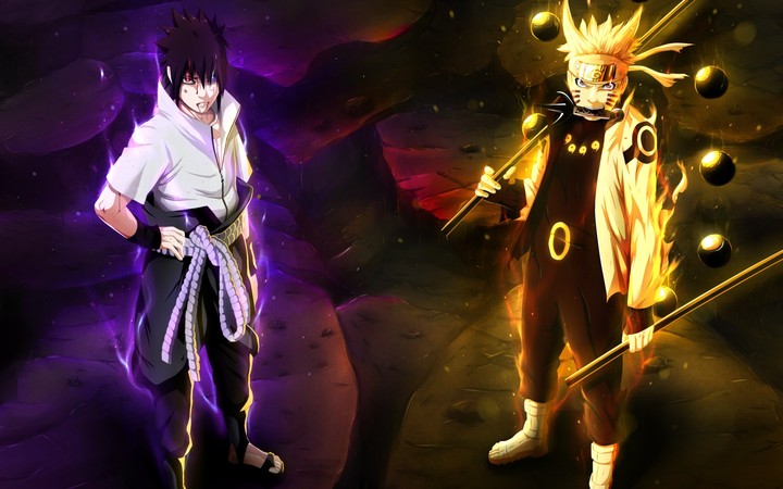 Naruto and Sasuke