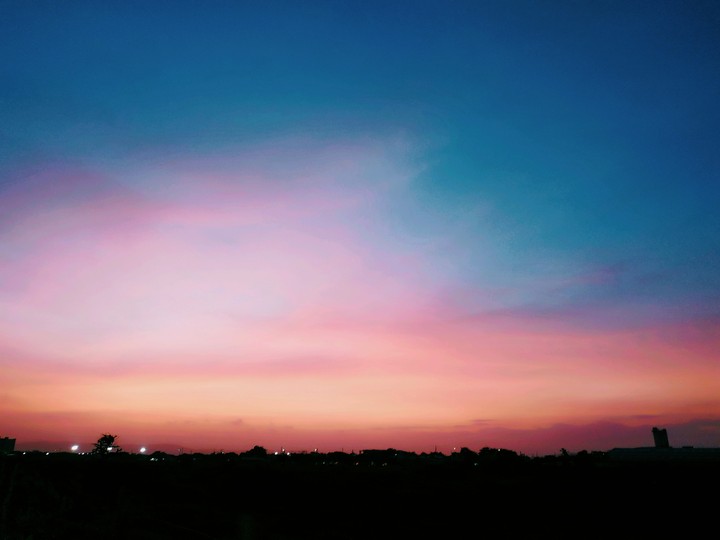 Cielo de tonos pastel