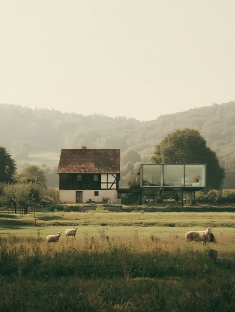 farmhouse, farm wallpapers