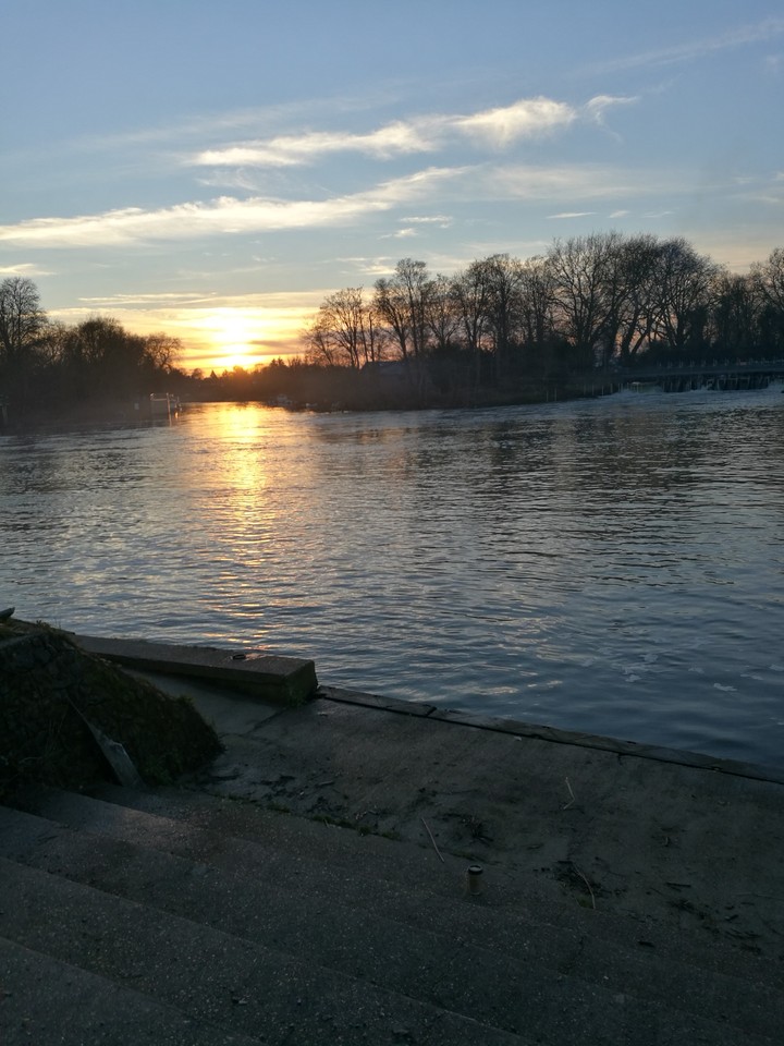 river sunset