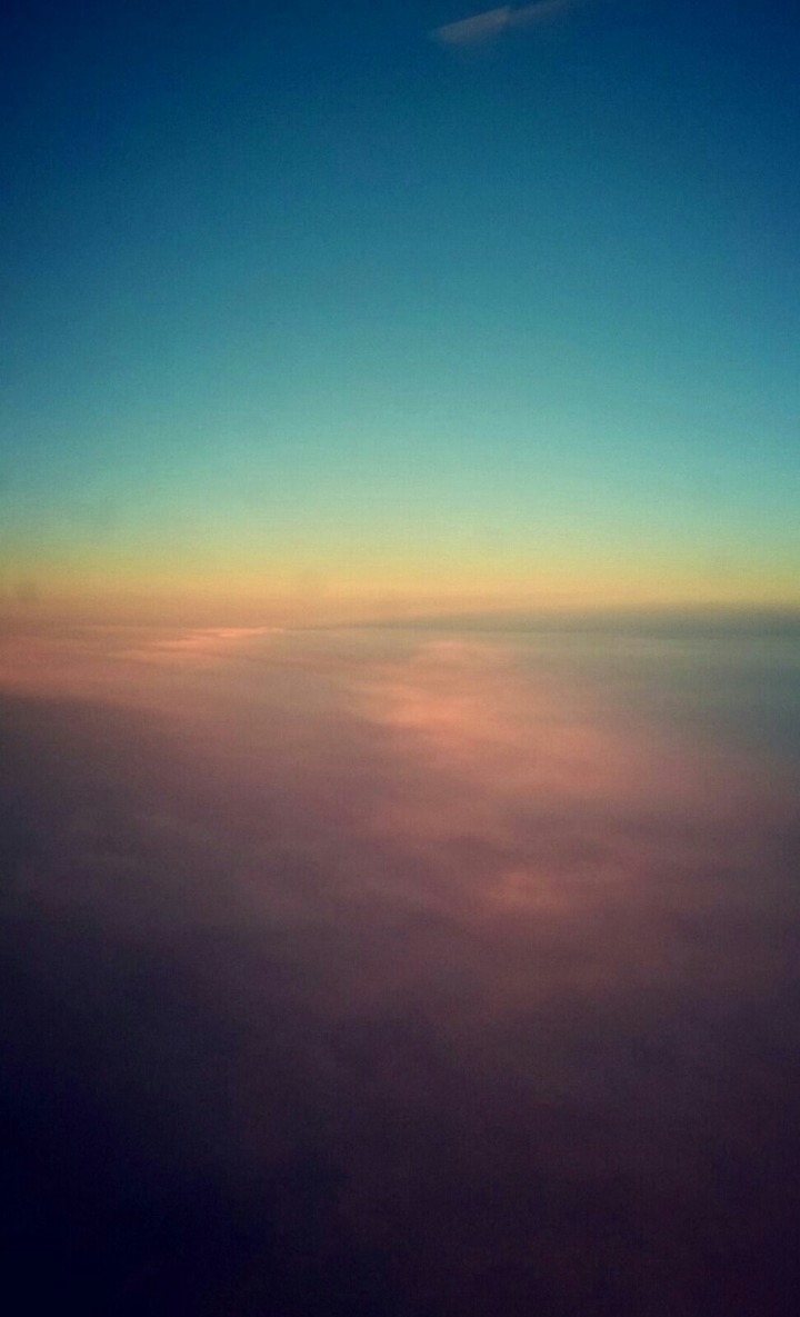 View from 33,000ft over France