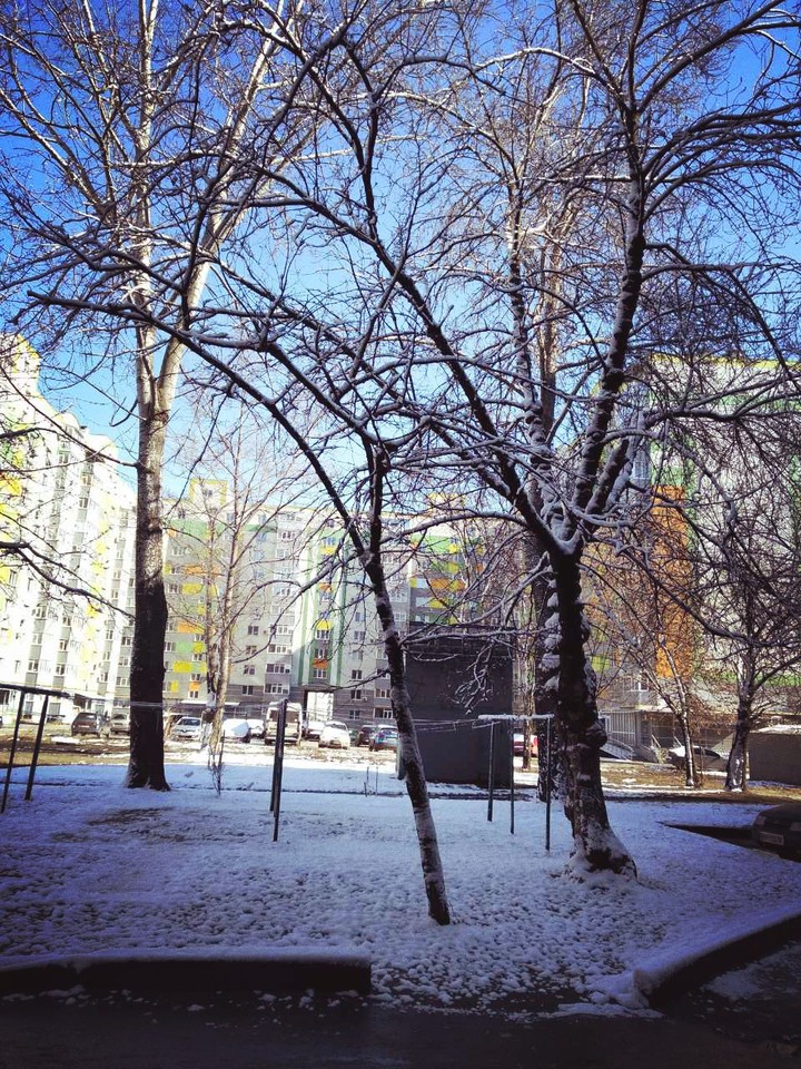 весна со снегом