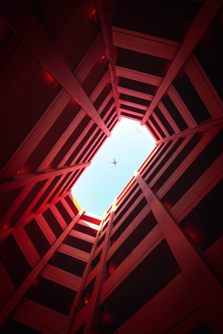 fonds d'écran red, symmetry