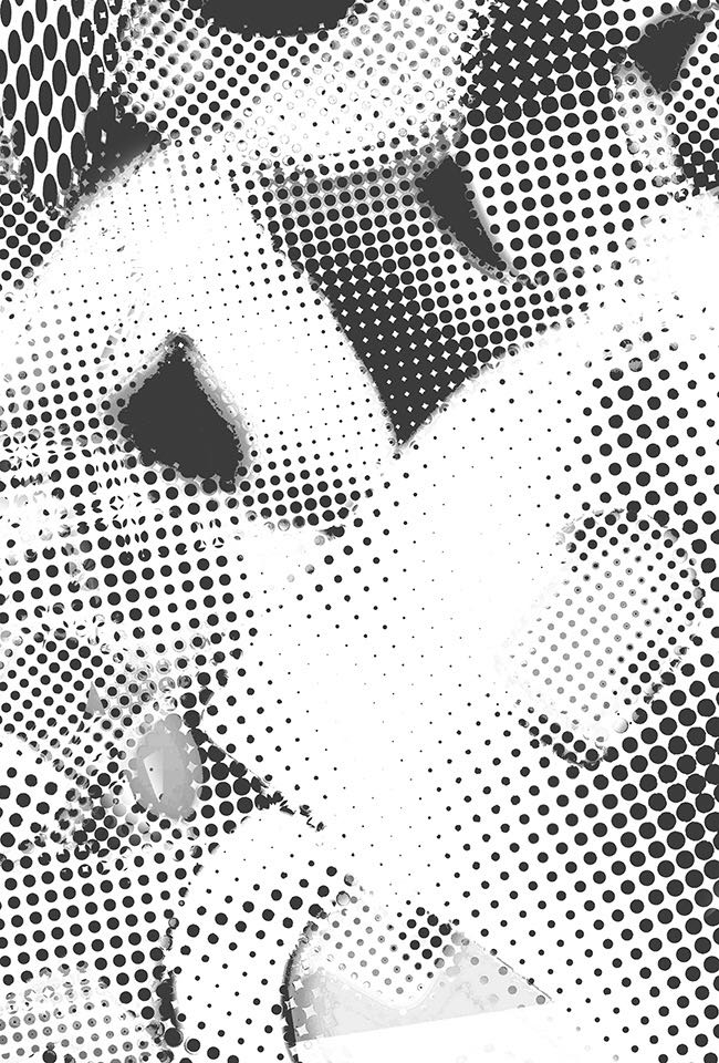 black and white