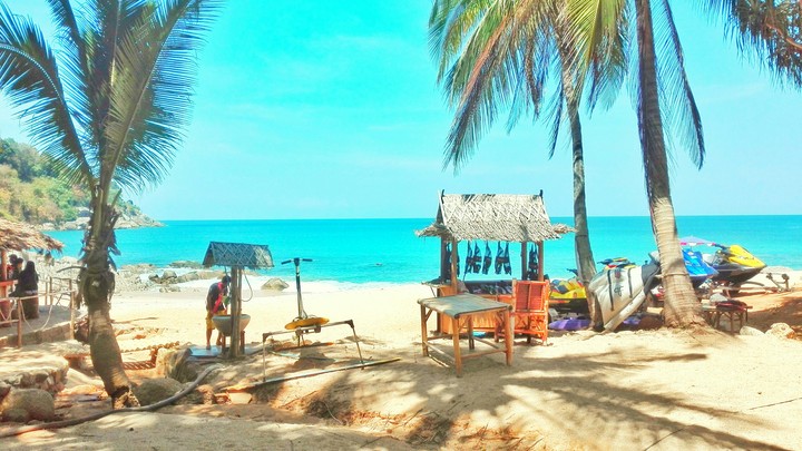 Private beach