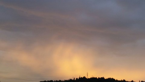 sunset without sun