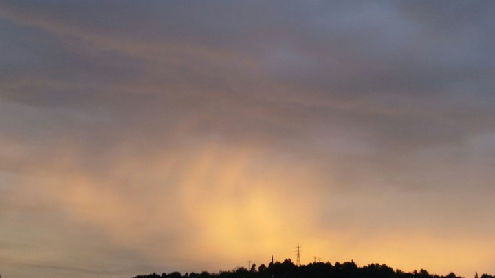 sunset without sun