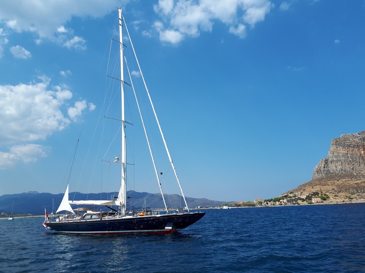 yacht in monemvasia