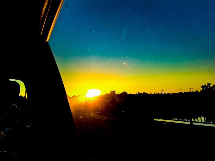 Blue, Green Yellow, Orange Sky :)