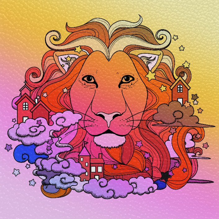 colour lion