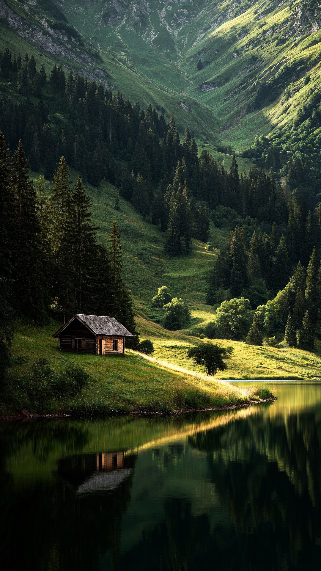 tapety reflection, hill
