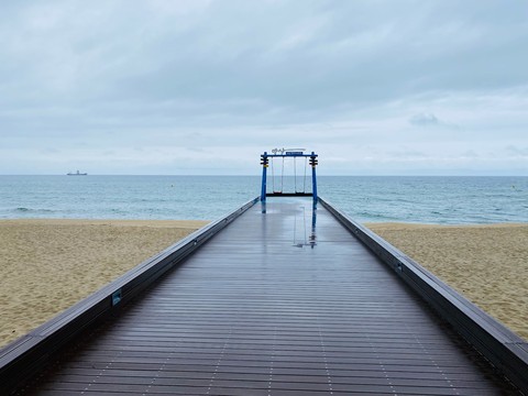 fonds d'écran cloud, beach