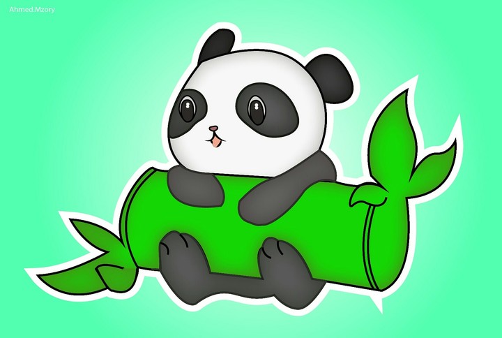 a lil cute panda i just had to design it.