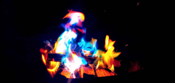 Rainbow fire