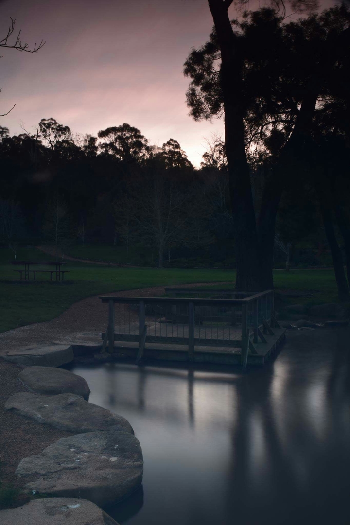 Sunset at Punchbowl Reserve.