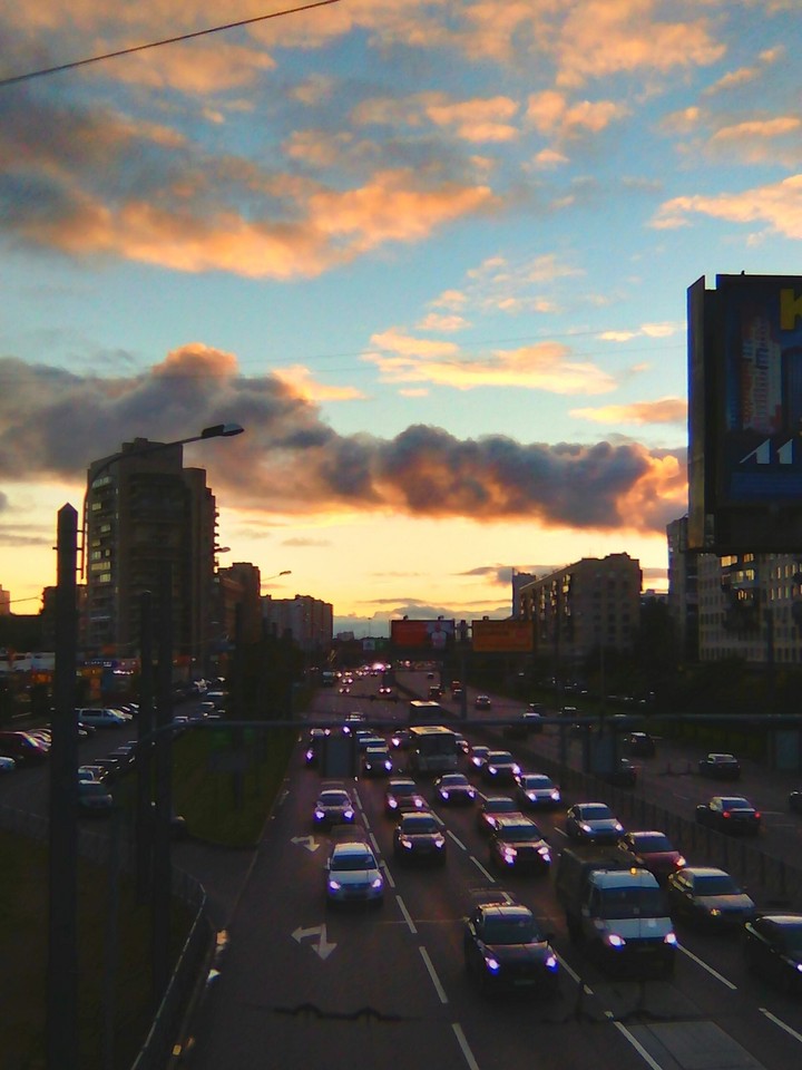 city sunset