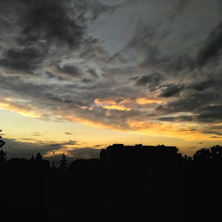 orange sky