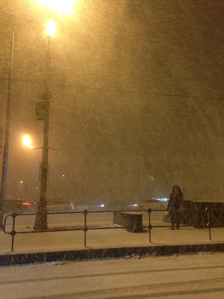 Heavy snow in Moscow 2018