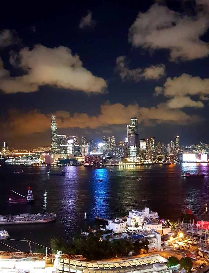 night view in HK