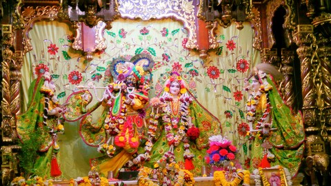 Lord Krishna and Goddess Radha.