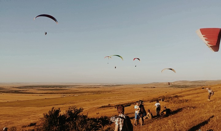 flying in the sky