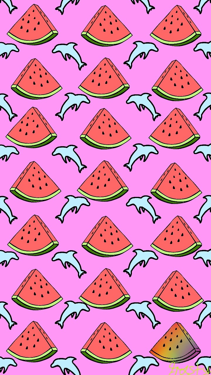 dolphins and watermelons