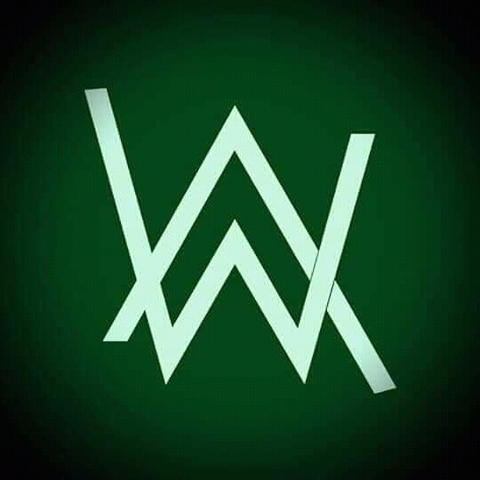 Alan Walker logo green