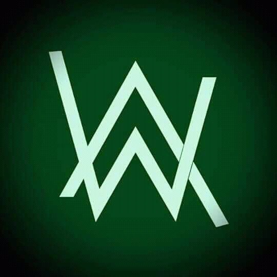 Alan Walker logo green