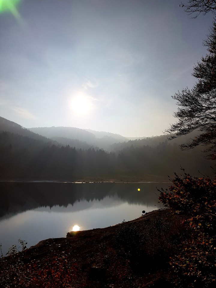 Lac alsacien proche de Munster.
