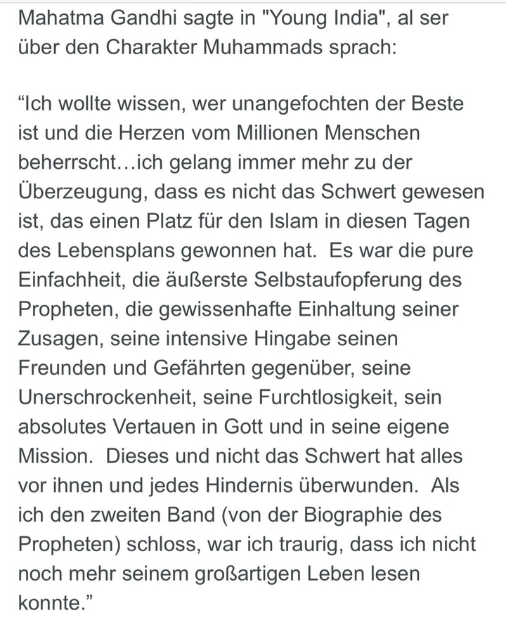 WAS SIE ÜBER MUHAMMAD SAGTEN