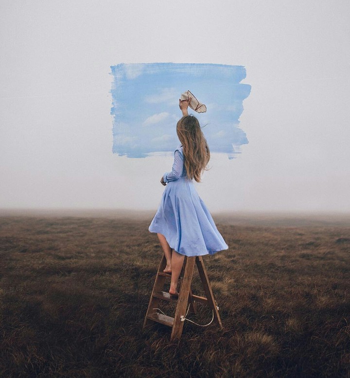 i want blue sky