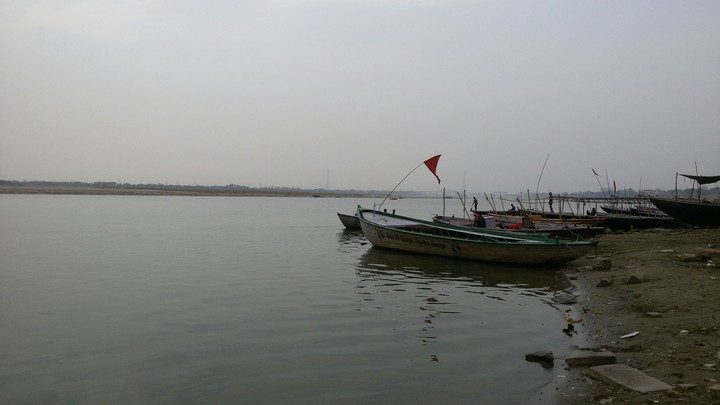 Boats at a Benaras Ghat, India!