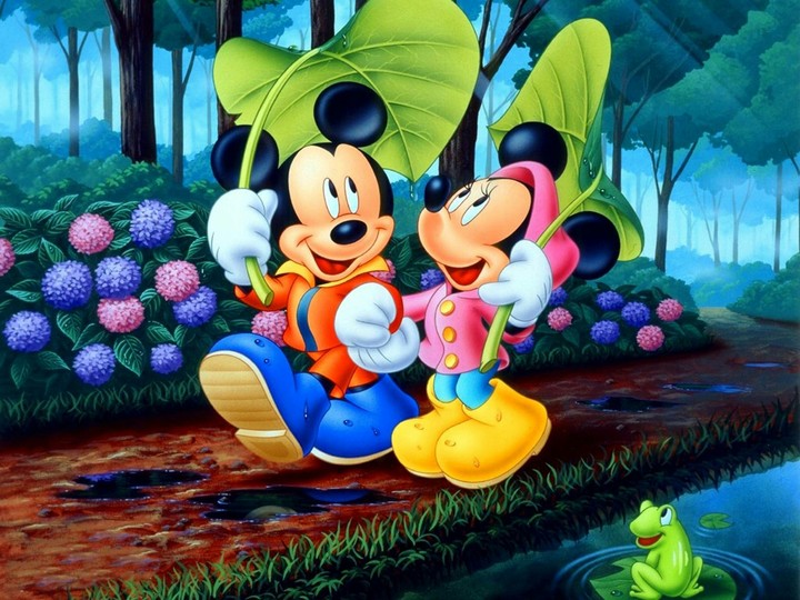 Mickey  and Minnie Mouse