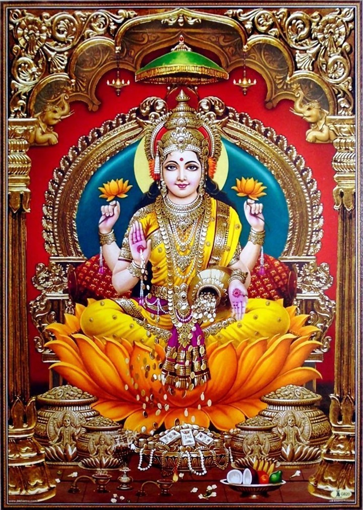 Goddess of wealth (wealth's Goddess) Maa Lakshmi (or Laxmi)