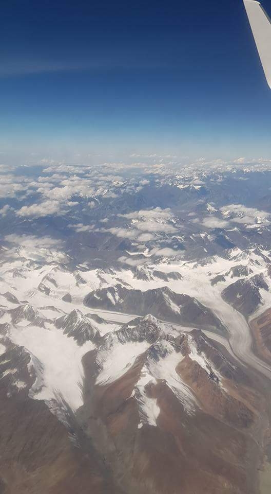 snow mountain in leh