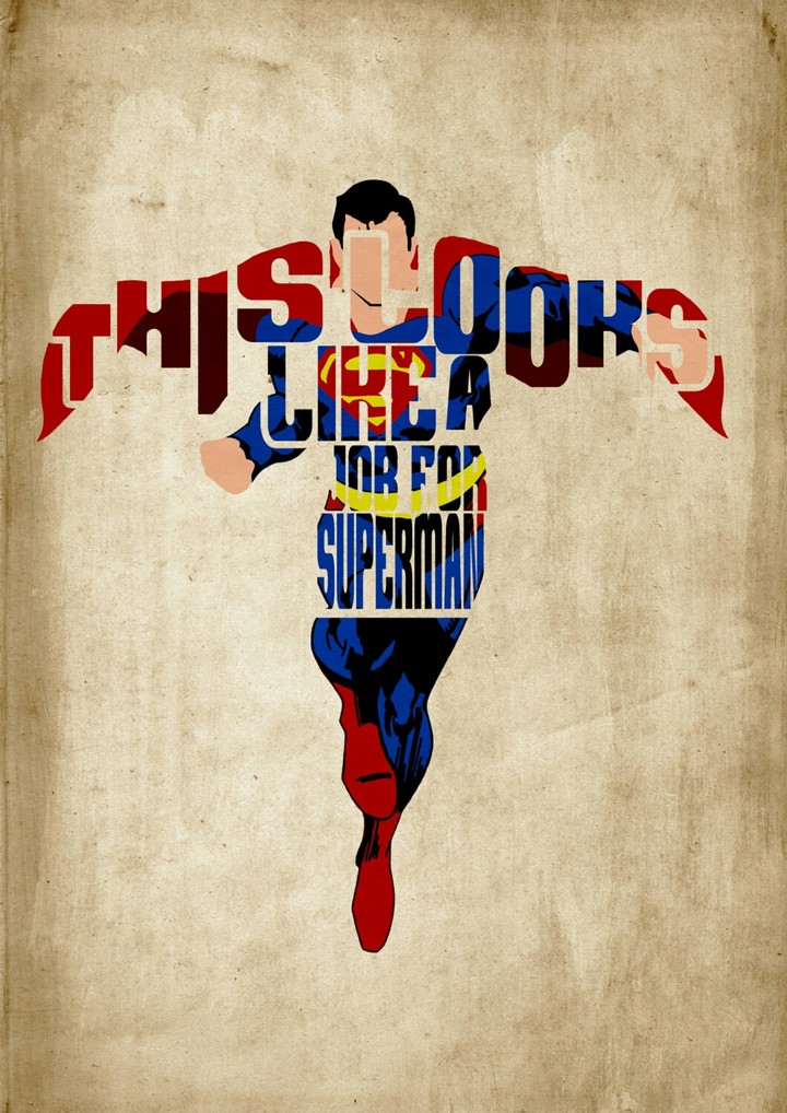 Cool Superman Typography