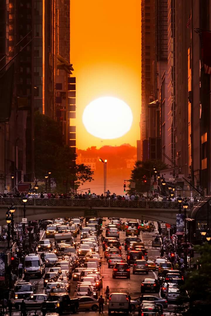 Sunset on 42nd Street