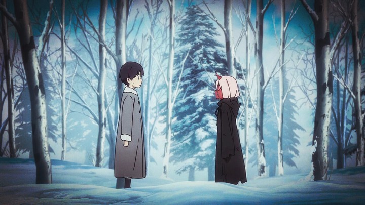 hiroe and zero two meet for the first time