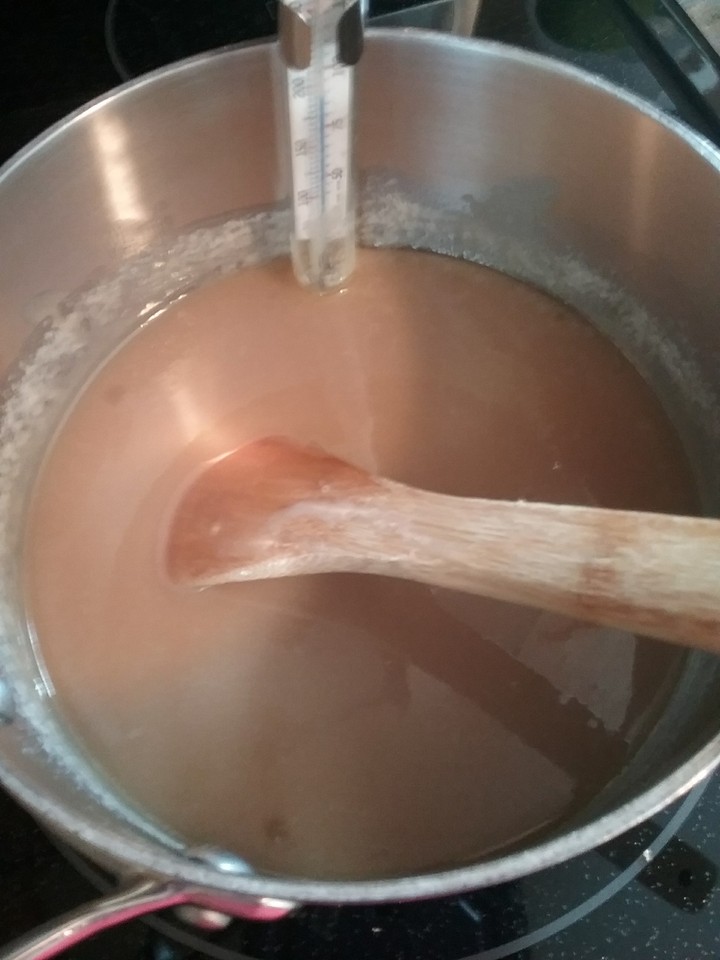 making caramel