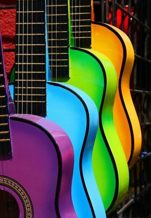 colorful gitars