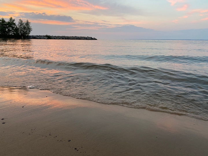 Calm sunset