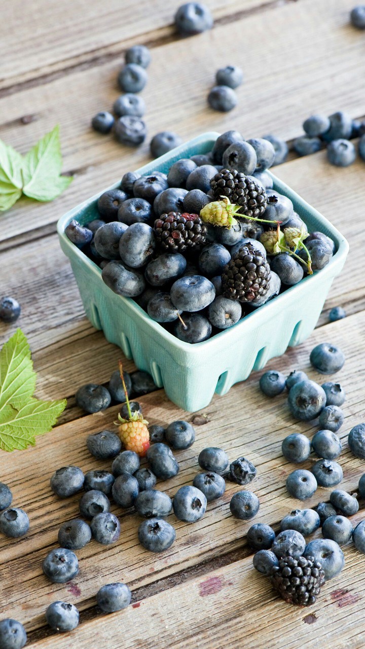 Blueberry and blackberry