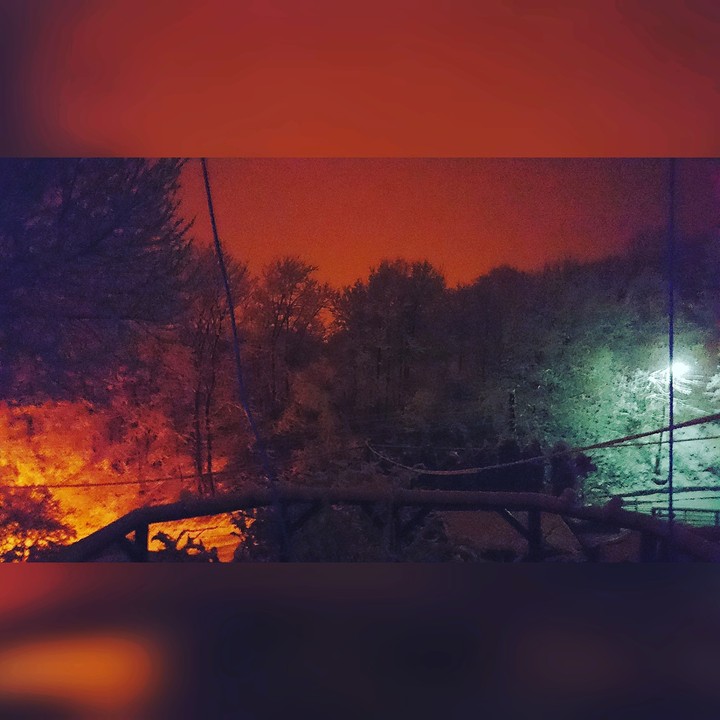 fire in the street