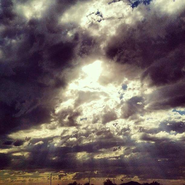 Sun thru the clouds