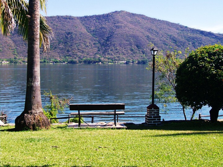#lake #mountains #green #laguna #trees #palm