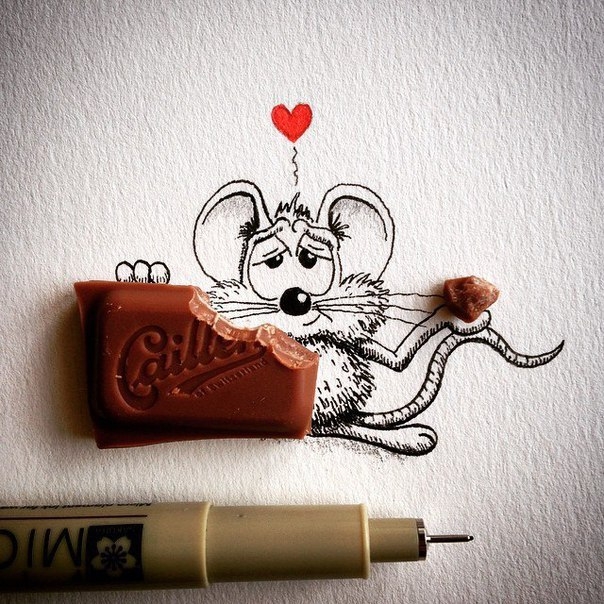 mouse and chocolate