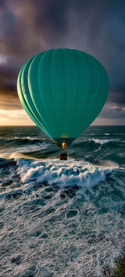 wind, blue壁纸